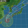 台風17号の最接近は9月23日(月)9時前後？！